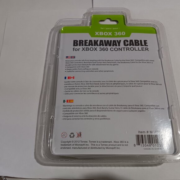 NEW Xbox 360 Breakaway Cable For Wired Xbox 360 Controller Tomee Brand - Picture 2 of 2